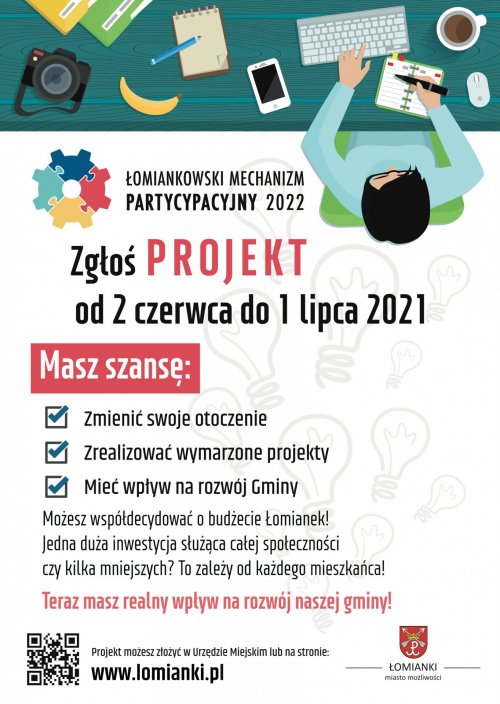 Składanie projektów do Łomiankowskiego mechanizmu Partycypacyjnego na rok 2022