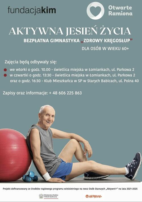 Plakat Aktywna Jesień Życia