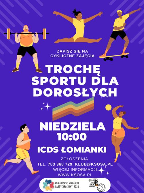 Trochę sportu dla dorosłych - spotkania sportowe