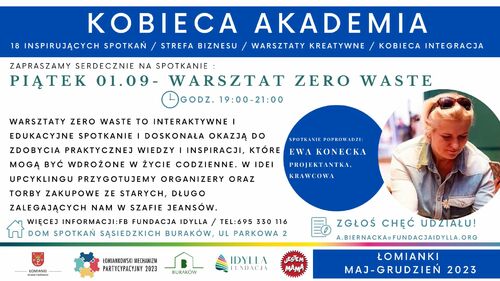 Kobieca Akademia-warsztat zero waste