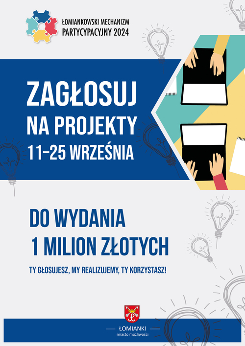 Trwa głosowanie w Łomiankowskim Mechanizmie Partycypacyjnym na rok 2024.