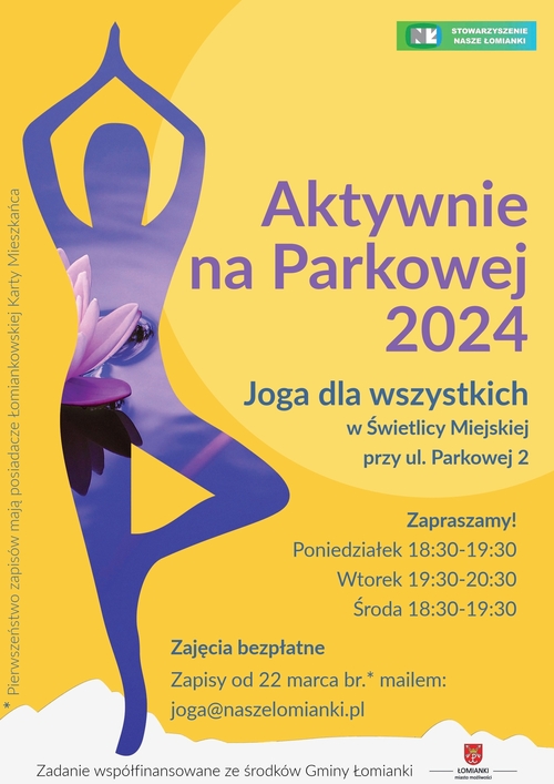 Aktywnie na Parkowej 2024 - joga dla wszystkich