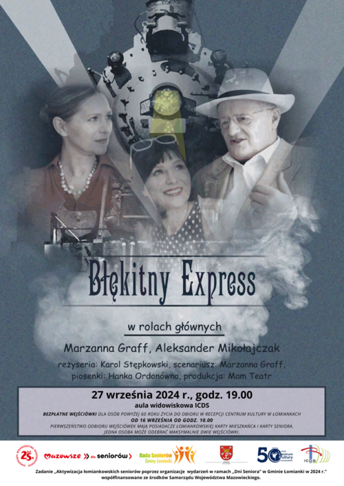 Spektakl dla seniorów &amp;quot;Błękitny Express&amp;quot;